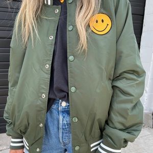 Ascot + Hart Weiv Varsity Smile Jacket 3XL Olive